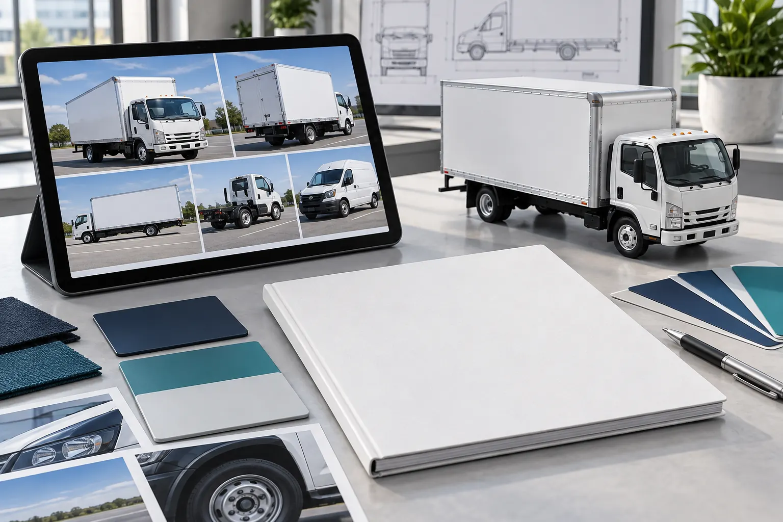 Capabilities Statement and Graphics Scope: Prepare the Facts for Buyer Review – fictional design concept Vehicle models and capability planning references, illustrative draft-document concept