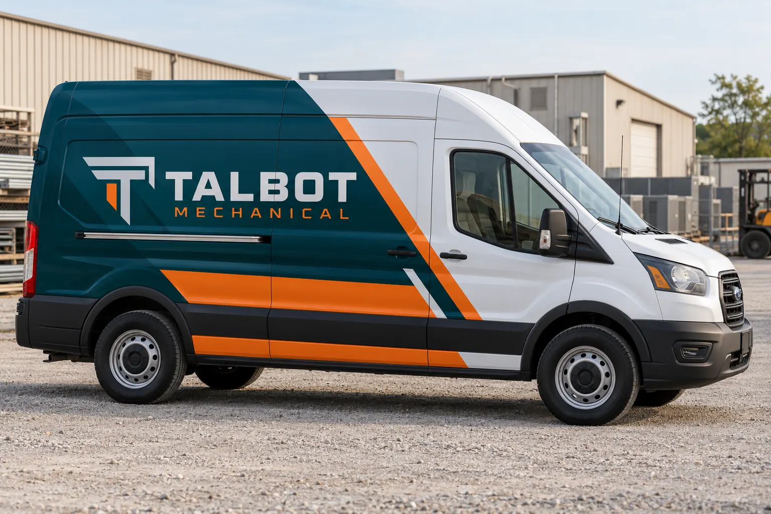 Partial Wrap Cost: Compare Coverage, Message and Configuration – fictional design concept Talbot Mechanical partial-wrap van, fictional design concept