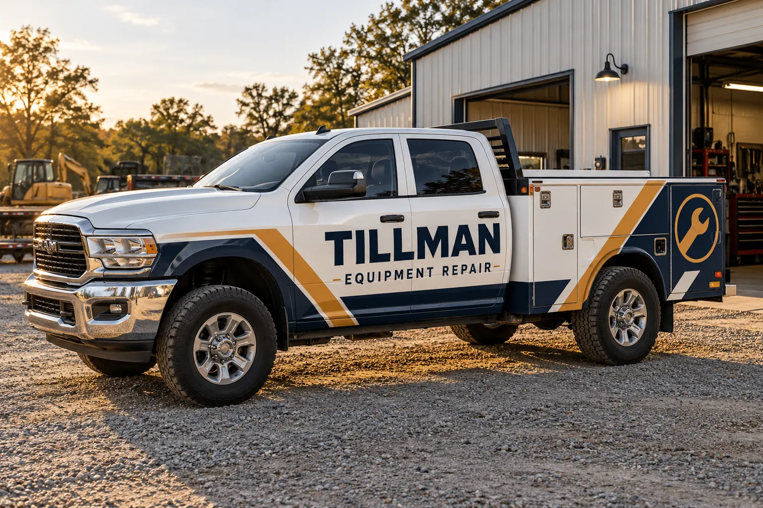 Tillman Equipment Repair compartment service-body truck, fictional design concept