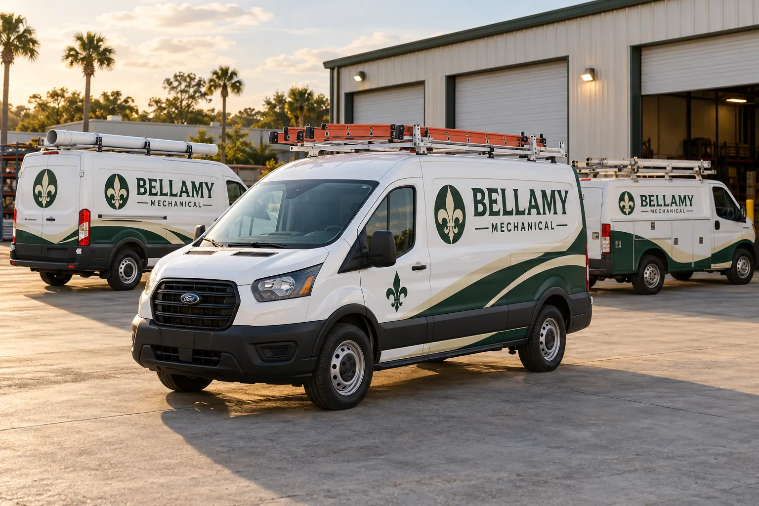 Service-Van Fleet Rollout: A Planning Example Built Around Release Windows – fictional design concept Bellamy Mechanical service vans, fictional phased-rollout concept