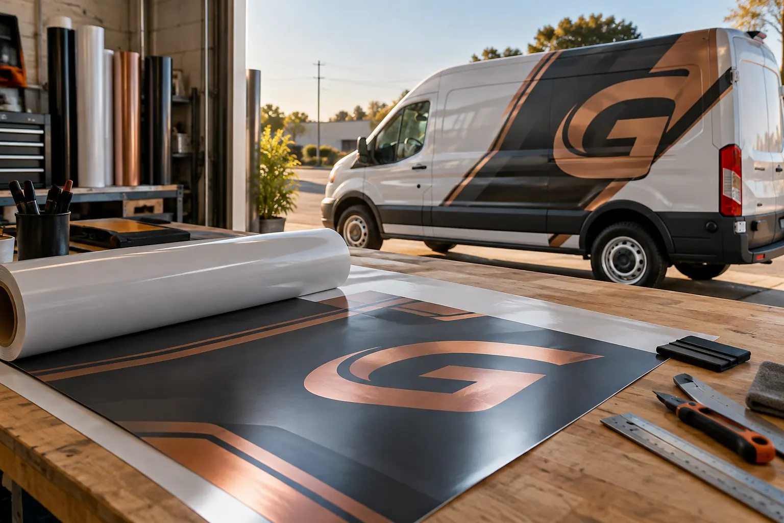 Fleet Graphics Subcontractor Responsibility Map — fictional commercial concept Fictional Goodwin Commercial Care graphics samples used to illustrate a multi-party responsibility planning record